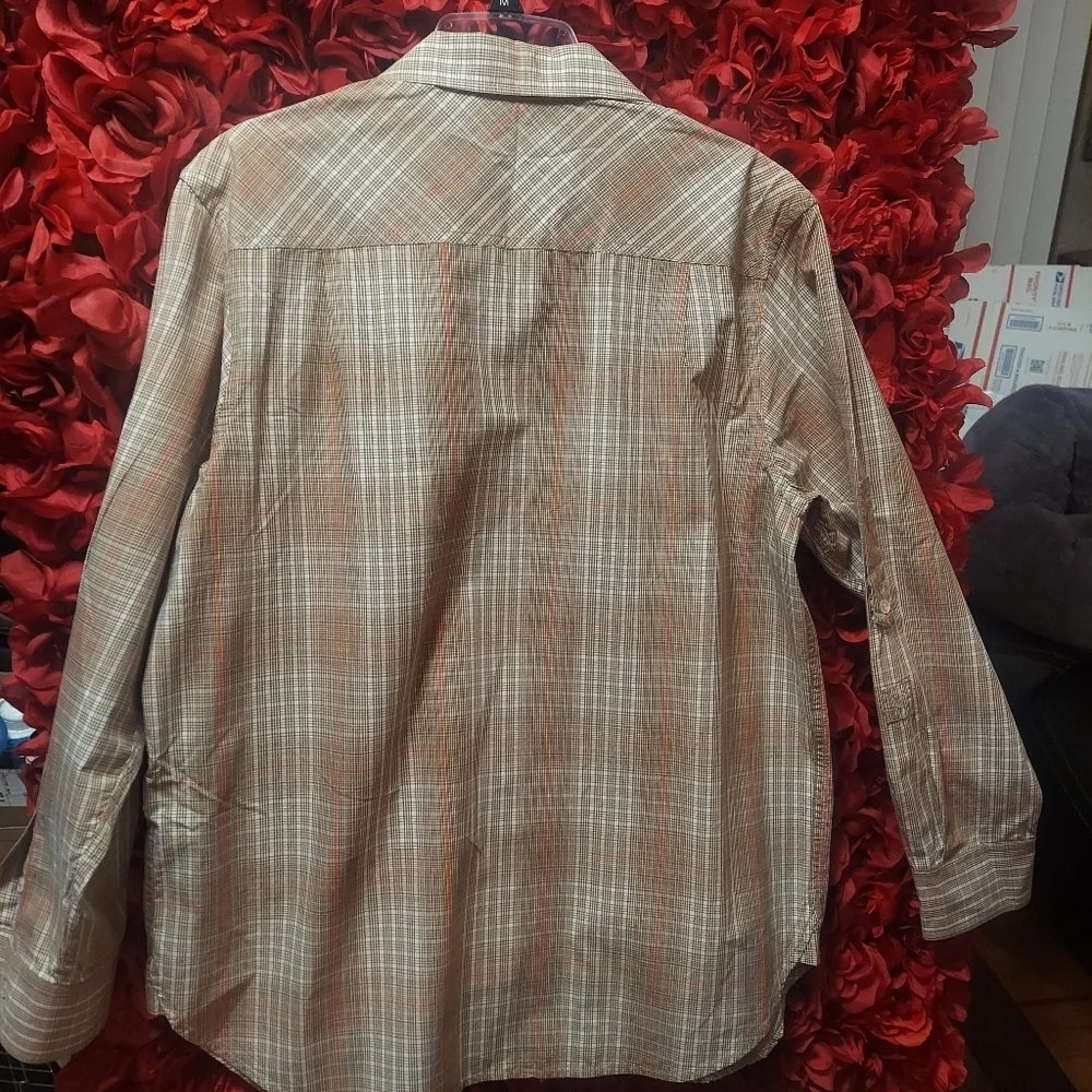 Sean John Men's Original Fit Long Sleeve Dress Shirt Size Mefium
